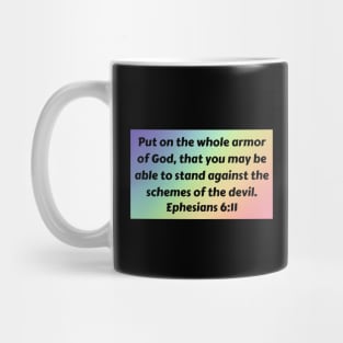 Bible Verse Ephesians 6:11 Mug